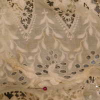          Client: Roberts. Item: Edwardian Cotton Eyelet Wedding Dress picture number 44
