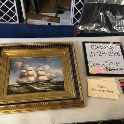 Sailing ship painting