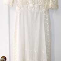          Client: Roberts. Item: Edwardian Cotton Eyelet Wedding Dress picture number 70
