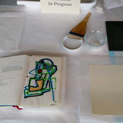 Lining the page with paper