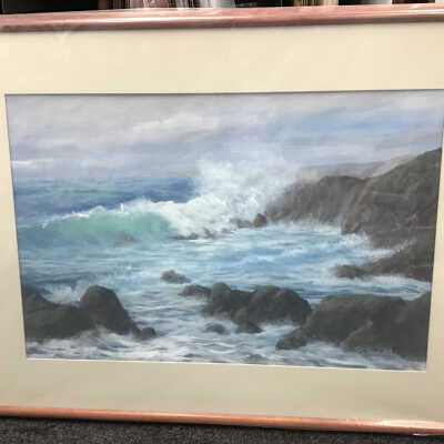 Rough water scene