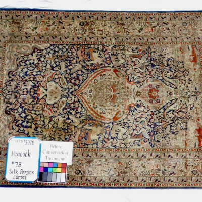 Silk Persian carpet