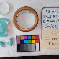          Pale mint blue ceramic plaque picture number 2
