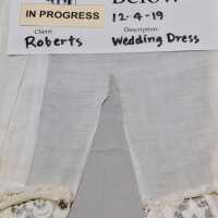          Client: Roberts. Item: Edwardian Cotton Eyelet Wedding Dress picture number 64
