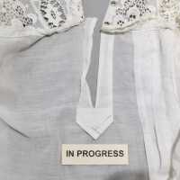          Client: Roberts. Item: Edwardian Cotton Eyelet Wedding Dress picture number 69
