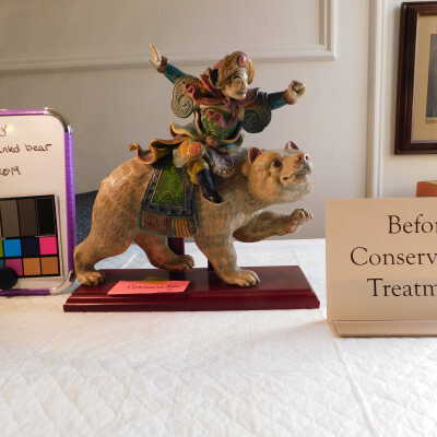 Raku Mounted Bear