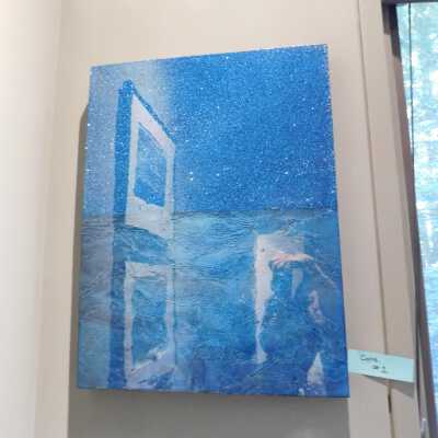 Blue Resin Artwork