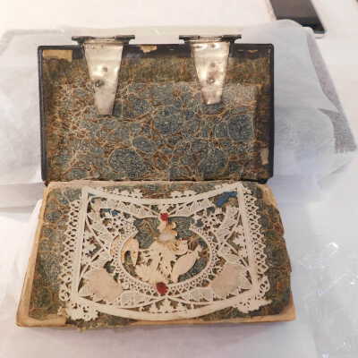 Before treatment- damaged joint and cords