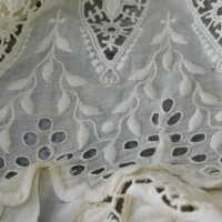          Client: Roberts. Item: Edwardian Cotton Eyelet Wedding Dress picture number 53
