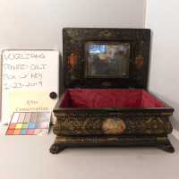          Medieval Painted Gilt Box with Key picture number 22
