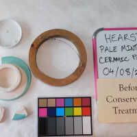          Pale mint blue ceramic plaque picture number 4
