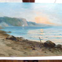          Seascape by Nels Hagerup painting picture number 229
