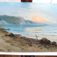          Seascape by Nels Hagerup painting picture number 230
