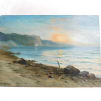          Seascape by Nels Hagerup painting picture number 249
