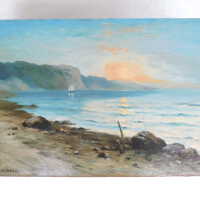          Seascape by Nels Hagerup painting picture number 251
