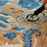          Chinese Imperial Court Badge - Silk Embroidery with Brocade picture number 27

