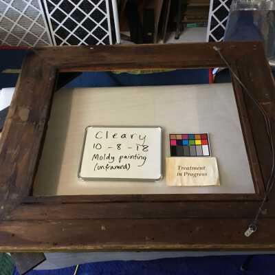 After vacuuming and alcohol cleaning 