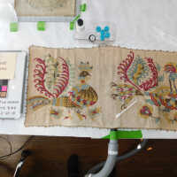          Skyros Hoopoe Birds Embroidered Panel picture number 9
