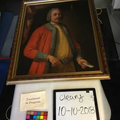 Man with note