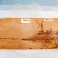          Dutch Windmill scene - wood burnishing picture number 14
