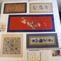          Chinese Imperial Court Sleeve - Embroidered Blue Flowers picture number 2
