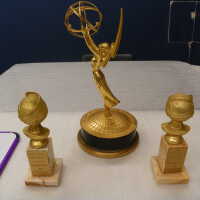          Emmy with two golden globes picture number 2
