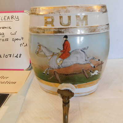 Ceramic Keg with Brass Spout #1