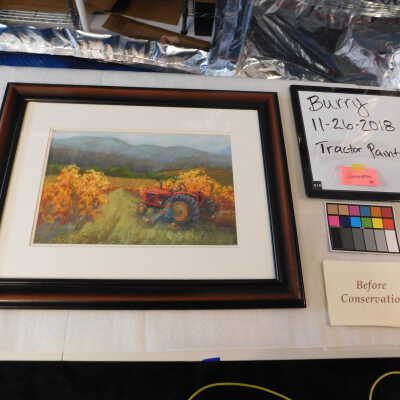 “Noon Break” Tractor painting