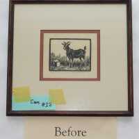 #18 - Woodblock Print -Goat