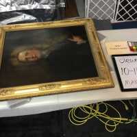          Man in wig painting picture number 2
