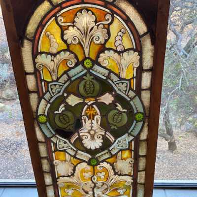 Stained glass lg German Panel A