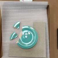          Pale mint blue ceramic plaque picture number 5
