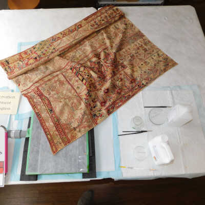 During cleaning process