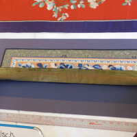          Chinese Imperial Court Sleeve - Embroidered Blue Flowers picture number 5
