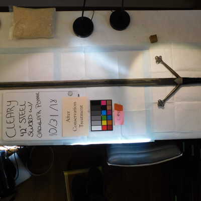 42" Steel Sword with Circular Pommel