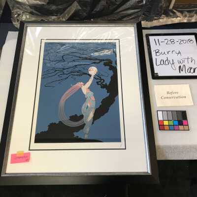Lady with Moon