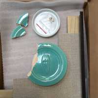         Pale mint blue ceramic plaque picture number 9
