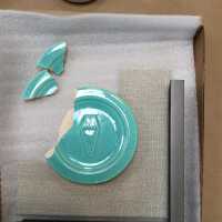          Pale mint blue ceramic plaque picture number 10

