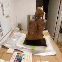          Painted Wooded Buddha picture number 2
