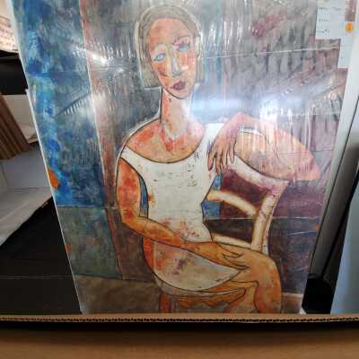 Seated female figure
