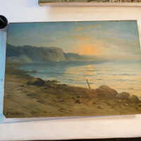          Seascape by Nels Hagerup painting picture number 156
