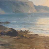          Seascape by Nels Hagerup painting picture number 163
