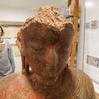          Painted Wooded Buddha picture number 5

