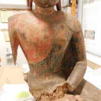         Painted Wooded Buddha picture number 6
