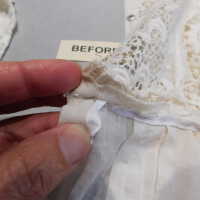          Client: Roberts. Item: Edwardian Cotton Eyelet Wedding Dress picture number 21

