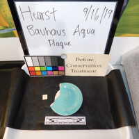          Pale mint blue ceramic plaque picture number 19
