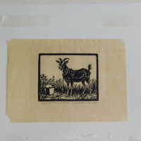          #18 - Woodblock Print -Goat picture number 10
