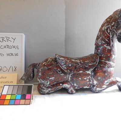Polychrome Wood Horse