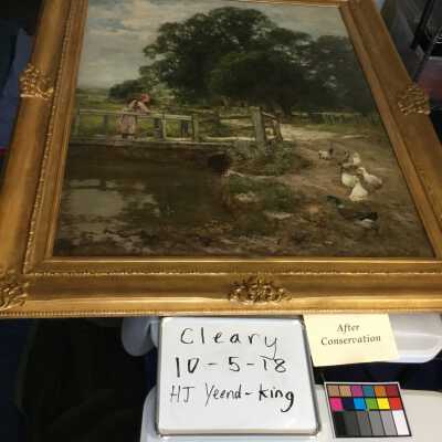 After brush vacuum treatment