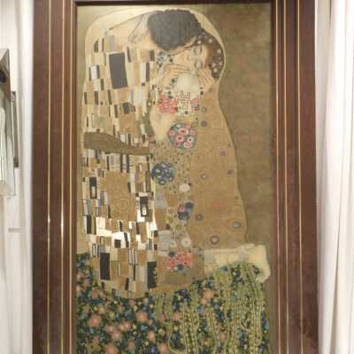 "The Kiss" after Klimt